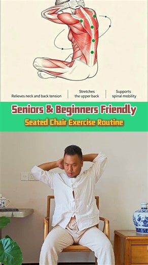 11-Movement Seated Chair Exercise | Gentle Routine for Shoulders for seniors and beginners