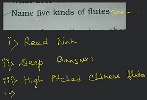 Name five kinds of flutes.... | Filo