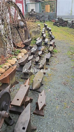 Christian Lehnhardt on Instagram: "Anvils for sale! #anvil #anvils #anvil_hunter #anvilsinamerica #blacksmithshop #blacksmithing #blacksmithart #blacksmithtools #bladesmith #blacksmithanvil #forged #forge #forgedinfire #iron #steel #oldiron #tool #craftsman #vintagetools"