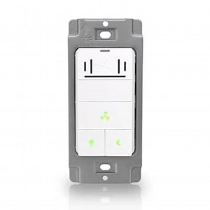 Akicon Humidity Sensor Switch for Bathroom Exhaust Fan with Light, Ventilation Fan, LED Light, Night Light, Air Moisture Control, Timer Switch for Bathroom Fan, UL Listed, White: Amazon.com: Tools & Home Improvement