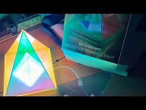 3D Iridescent Infinity Pyramid Light Review