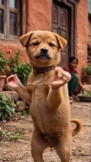Nepali funny dog AI dance in nepali song 😆 #shortvideo #nepalisong