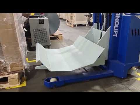 Ultimate Heavy Roll Handling: Sinolift Electric Clamp & 90° Rotation Stacker