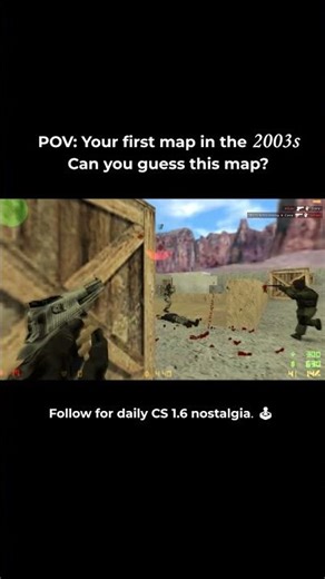 POV: Your first map in the 2003s . Can you guess this map? #csgo #cs #cs2 #Gaming #RetroGaming