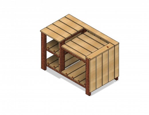 Build Plans for 22" Blackstone Griddle Stand DIY Outdoor Furniture Plans Grill Station With Shelves Outdoor Cooking Station Plans - Etsy