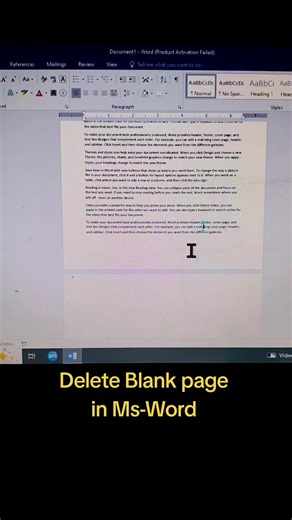 How to Delete a Blank Page in Microsoft Word: Quick Fix