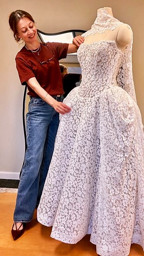 5K views · 469 reactions | Wedding dress - The traditional bustle is...
