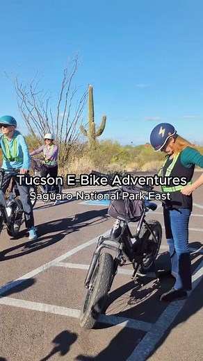 Take a ride and explore the beauty of the desert on the ONLY guided e-bike tour of Saguaro National Park with @tucsonebikeadventures! Their tours provide everything you need for your sustainable and exciting outdoors adventure. Book today! #visittucson #ebike #saguaronationalpark | Visit Tucson
