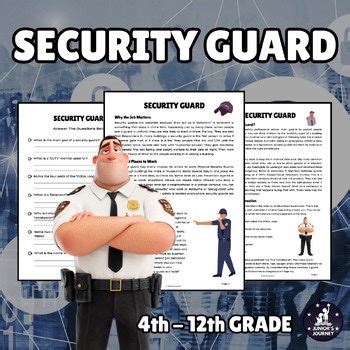 Security Guard Reading Comprehension | Career Exploration Worksheet