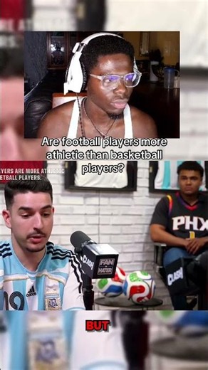 Are Futball players more athletic than basketball players?! 🤔 #viral #shorts #soccer