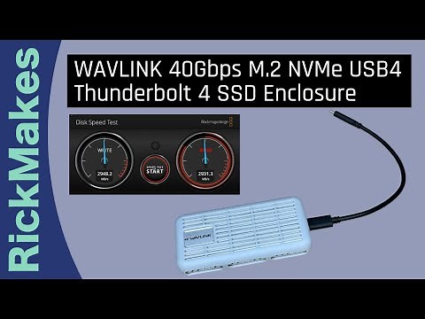 WAVLINK 40Gbps M.2 NVMe USB4 Thunderbolt 4 SSD Enclosure