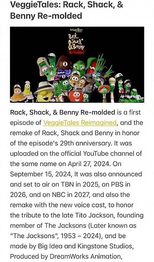 VeggieTales: Rack Shack & Benny Re-molded (TV Edit) #veggietales #rackshackandbennyremolded