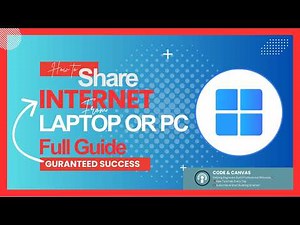 How to Share Internet or Hotspot from Your Computer or Laptop - Full Guide