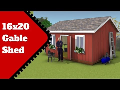 DIY 16x20 Gable Shed Plans