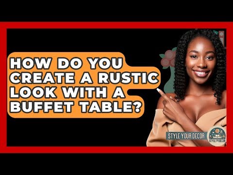 How Do You Create A Rustic Look With A Buffet Table? - Style Your Decor