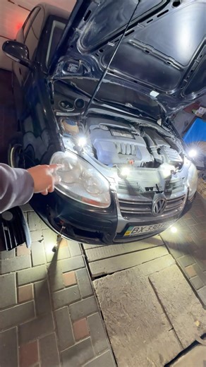 VW Jetta 5 headlight replacement, fog lights, and OLLO CAN H7 LED headlight installation +260% fo...