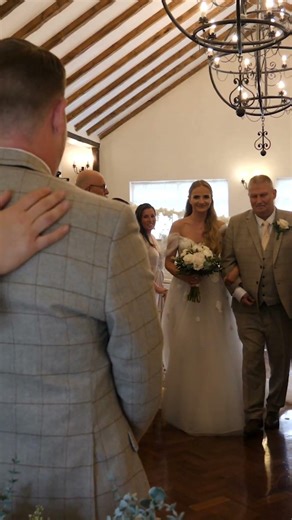 Bride Walks Down The Aisle