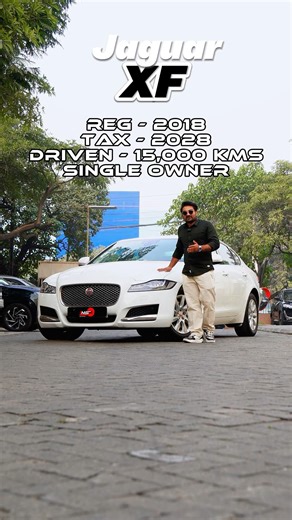 Jaguar XF 2.0L Diesel Prestige | Fuji White, Low Kms & Single Owner | ₹19.99L #shorts