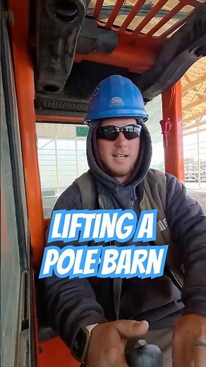 Pole Barn Construction: QLYFT Removal #pov #construction #polebarn #building #shorts