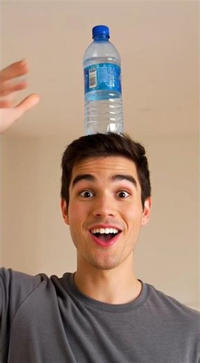 The classic water bottle trick! wait for the end.... #shorts2026 #viralhook