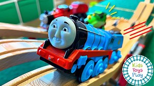 49K views · 515 reactions | It's train race day on kids Toys Play, as we ask who's the fastest Thomas and Friends train? We've got every motorized Thomas the Tank Engine we own, and we're racing them on different race tracks to see who will win! Once we bring our BRIO and Lionel trains into the mix, confusion and delay happens! | Kids Toys Play | Facebook