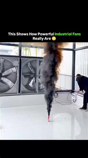 explain_eduverse_ on Instagram: "No CGI here—just the sheer power of an industrial fan. 💨Its suction is so intense that it pulls smoke into a flawless vortex, a real-life display of the incredible force these machines produced . . . . . #technology #engineering #innovation #power #viral #trending #fyp #explore #science #future"