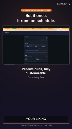 Dark Mode That Switches Itself On — Free Tool #Shorts