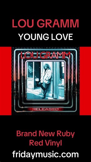 LOU GRAMM Young Love Ruby Red Vinyl #fridaymusic #vinyl #lougramm #foreigner #joereagoso