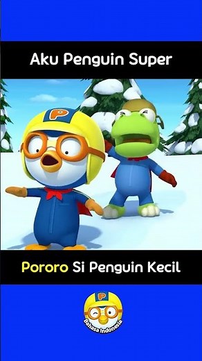 Pororo cerita | Aku Penguin Super | #Bahasaindonesia #shorts #forkids