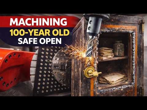 We Machined Open a 100-Year-Old Safe… What Was Inside?