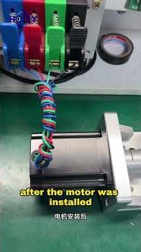 Linear module paired with a stepper motor testing
