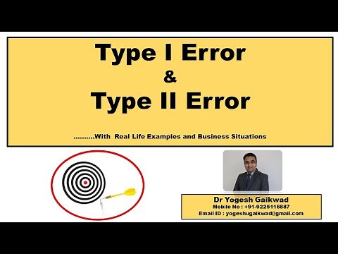 Type I Error and Type II Error with Examples