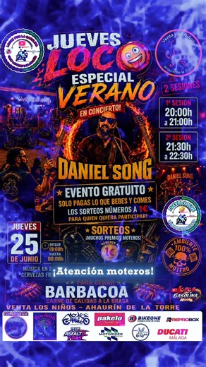 💥JueVes LoCoS 🤪 Especial Verano 🏍 #motos #moteros #eventos #biker #concierto #locosporlagasolina