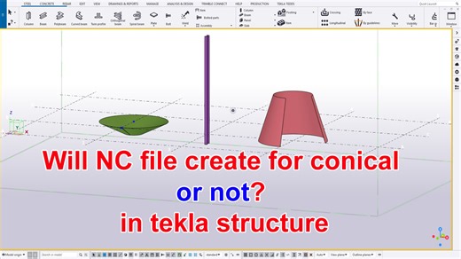Will NC file create for conical or not in tekla structure? Engr Maidul || TeklaBD | BDTekla