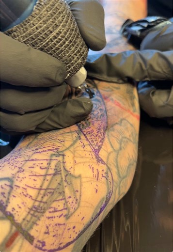 Xenomorph Tattoo Session 1: Cover-Up Excitement