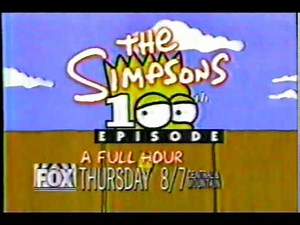 1994 The Simpsons 100th Episode Promo Thursday 2nd Commercial