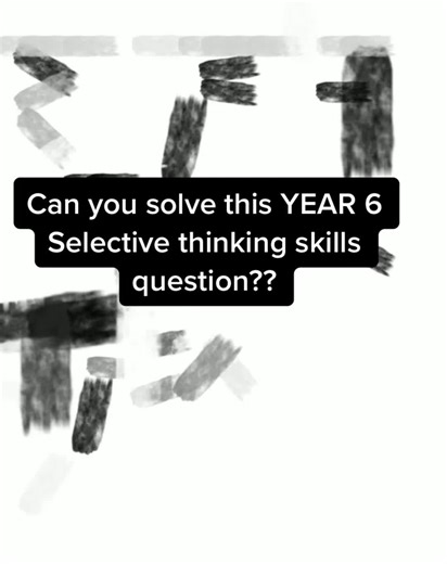 Selective test thinking skill question… Can you solve it? #selectivetutoring #octutoring #selectiveexampreparation #selectiveexamprep #ocexamprep #selectiveschool #selectiveschoolexams #thinkingskills #selectivetest