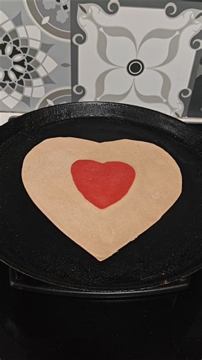 Valentines special Heart parantha ❤️😍
