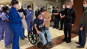 ‘I Love Everybody,' Plano's Fire Chief Gets Emotional Leaving Hospital After Battle With COVID-19