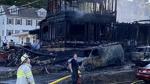 Three-alarm fire totals Riveredge Road home