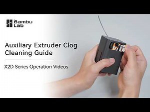 Bambu Lab X2D Auxiliary Extruder Clog Cleaning Guide