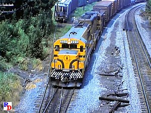 31K views · 2.1K reactions | With D&H trackage rights aquired as a result of the formation of Conrail, new owner Guilford Transportion Industries, sent plenty of Maine Central and B&M power to Pennsylvania. From the JPM show "Railfanning the Delaware & Hudson, Volume 3" https://rfd.video/DandH3 | Railfan Depot | Facebook