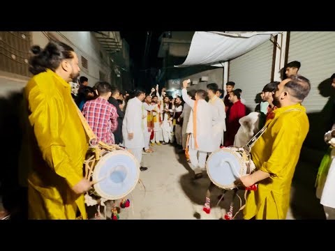 Mehndi Dhol Dance 🕺| Dhol Mehndi in Pakistan 🤩: DSLR 4K 60fps Video