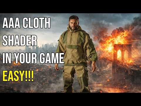 Battlefield 6 - like Real-Time Cloth Dynamics Unreal Engine Shader Tutorial