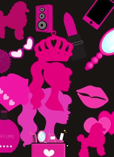 Barbie Font Bundle: 3 Alphabets, 20 Clipart, 5 Backgrounds (PNG SVG Digital Download - Etsy