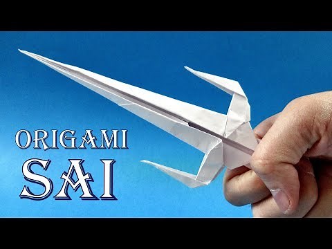 Ninja Weapon 🗡 How to make a SAI out of paper