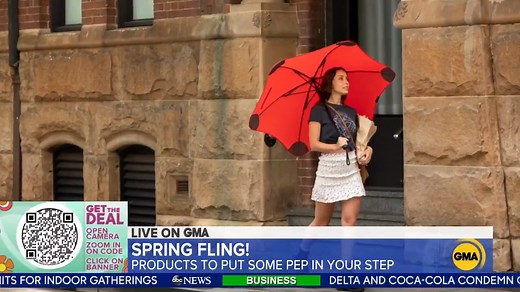 6.9K views · 67 reactions | "GMA" viewers can score big savings from our partners on everything from BLUNT umbrellas and Veldskoen shoes to Tafts Home silk pillowcases and more. https://gma.abc/2QYhUYc | Good Morning America | Facebook