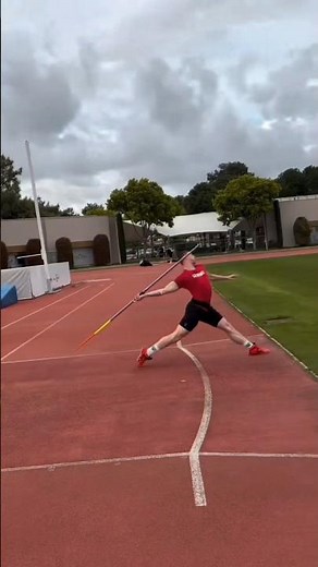 javelin throw slow motion technique Full runway #javelinthrow #javelin #athletics