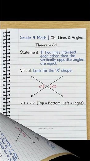 ​Lines and Angles Complete Revision in 60 Secs! 🔥 Class 9 Maths Chapter 6 #shorts