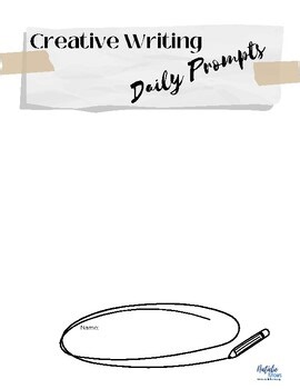Creative Writing Prompts for All Subjects | Mindfulness and ELA | Printable